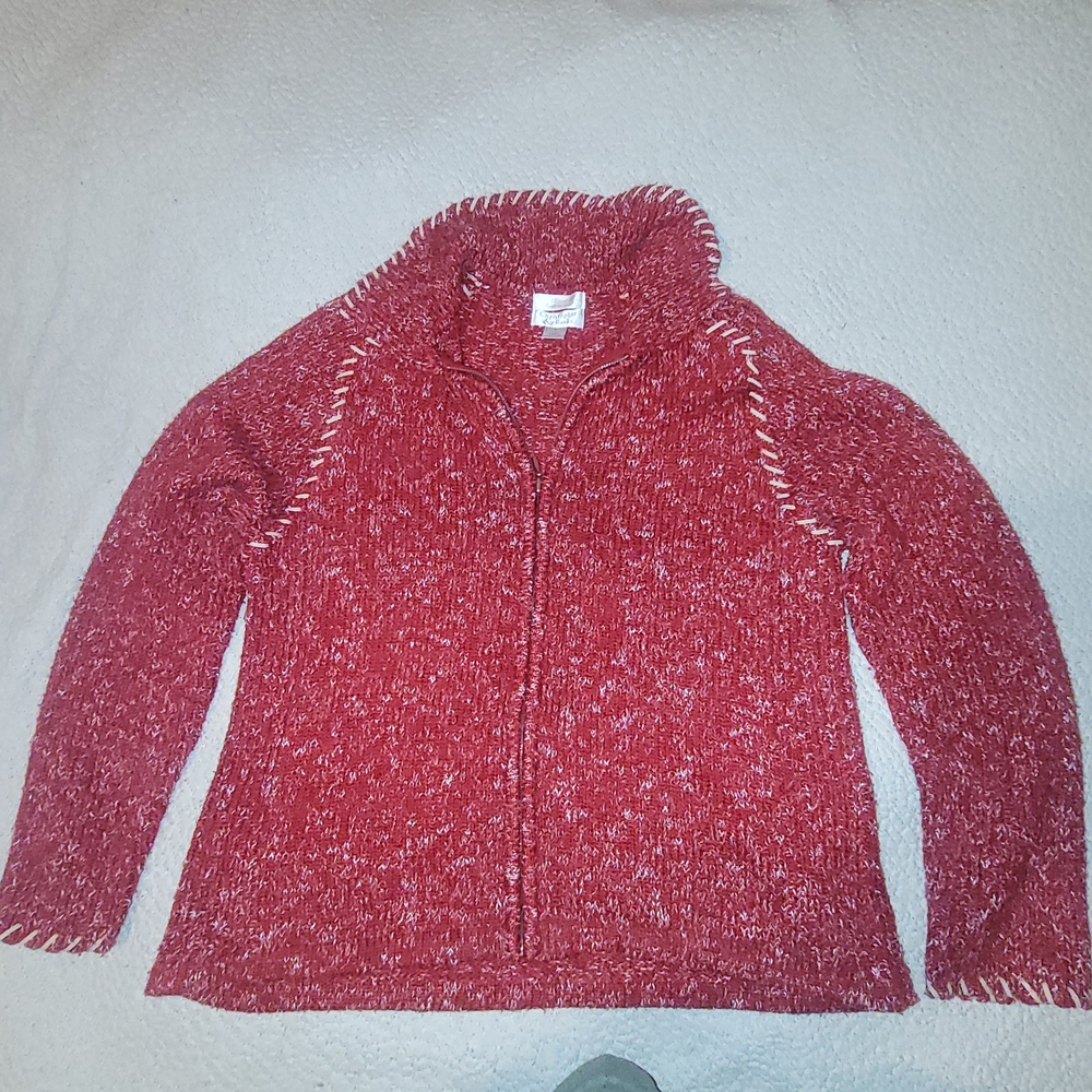 Christopher & Banks Red Cowl Neck Sweater